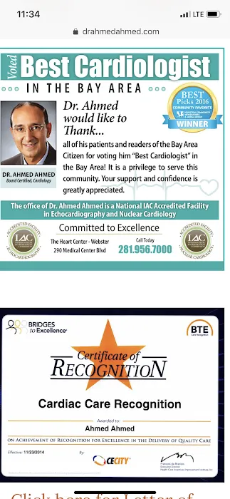 The Heart Center Dr Ahmed Ahmed, MD, FSCAI 1